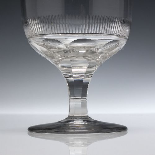 PAIR GEORGIAN GLASS RUMMERS C1800 - ADDITIONAL PHOTO 2