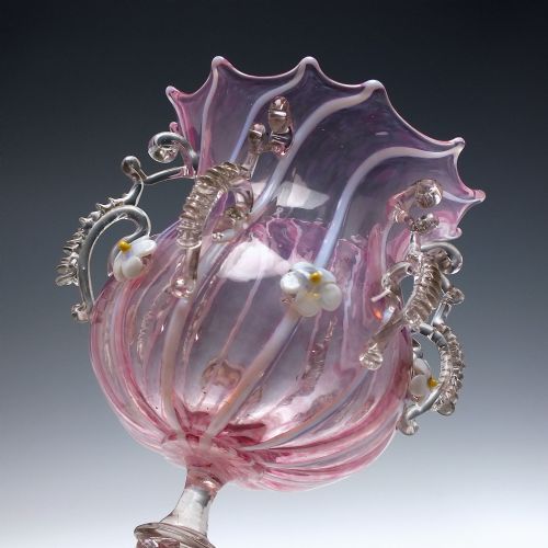 fig 2. 19th Century Facon De Venice Salviati Murano Glass Chalice c1880