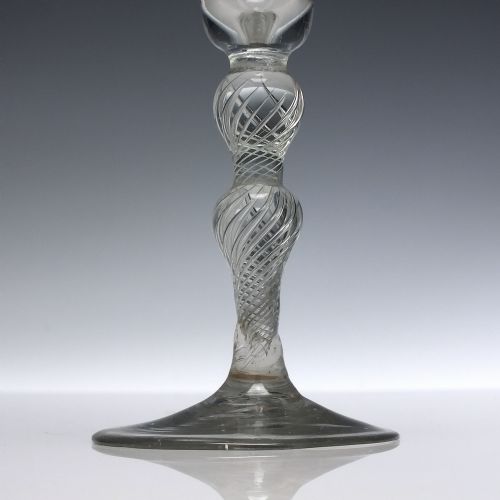 18TH CENTURY DOUBLE KNOP AIR TWIST C1750 - ADDITIONAL PHOTO 1