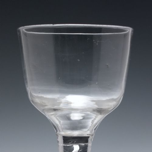 RARE PAIR 18TTH CENTURY MERCURY MIXED TWIST WINE GLASSES C1755 - ADDITIONAL PHOTO 5
