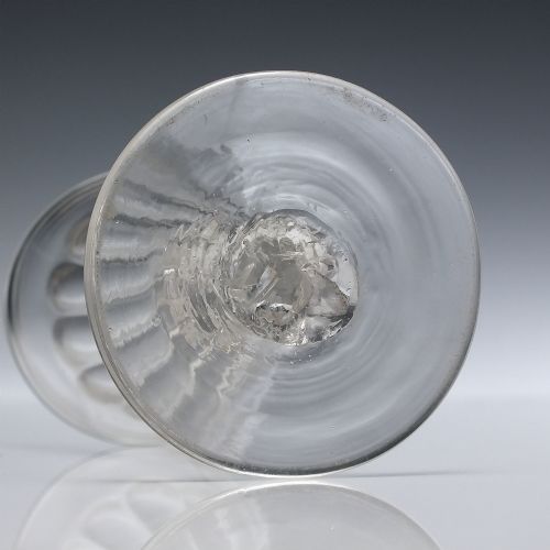 GEORGIAN PETAL MOULDED ALE GLASS C1780 - ADDITIONAL PHOTO 1