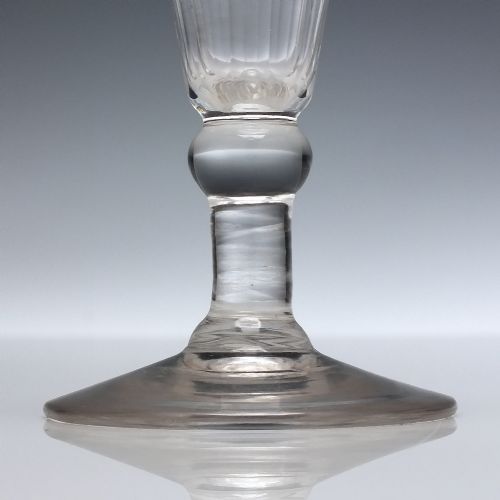 GEORGIAN BALUSTROID ALE GLASS C1800 - ADDITIONAL PHOTO 1