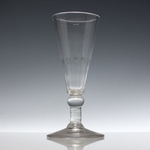 GEORGIAN BALUSTROID ALE GLASS C1800 - ADDITIONAL PHOTO 3
