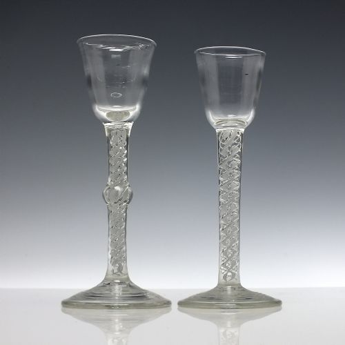 FOUR VICTORIAN MIXED TWIST AND AIR TWIST WINE GLASS COLLECTION - ADDITIONAL PHOTO 1