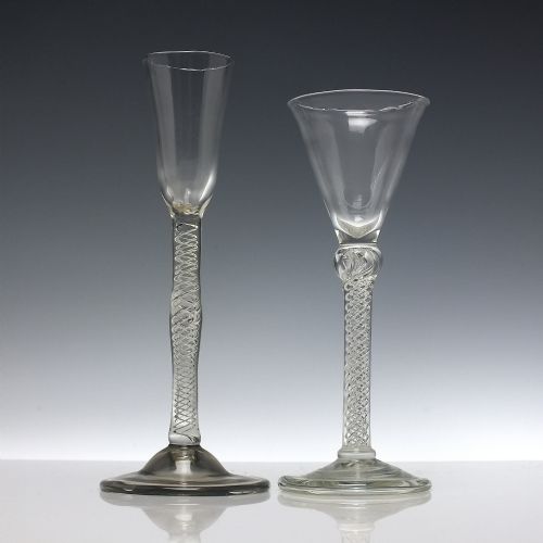 FOUR VICTORIAN MIXED TWIST AND AIR TWIST WINE GLASS COLLECTION - ADDITIONAL PHOTO 2