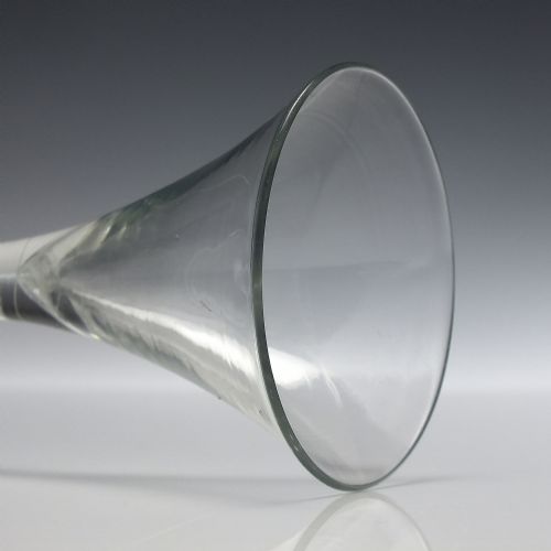 GEORGIAN AIR TWIST WINE GLASS WITH A FOLDED FOOT C1745 - ADDITIONAL PHOTO 4