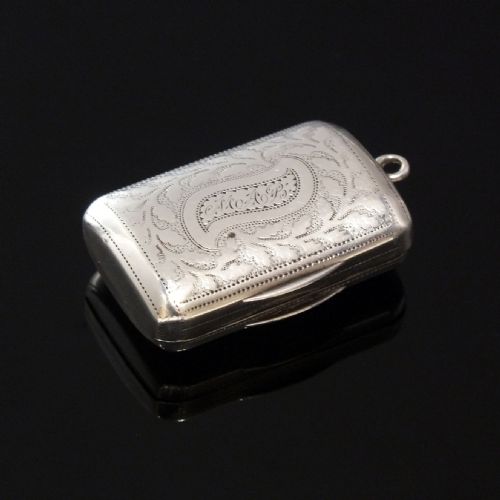 GEORGIAN SILVER VINAIGRETTE BY JOSEPH TAYLOR HALLMARKED BIRMINGHAM 1819 - ADDITIONAL PHOTO 5