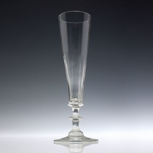 SIX EDWARDIAN CHAMPAGNE GLASS FLUTES C1910 - ADDITIONAL PHOTO 1