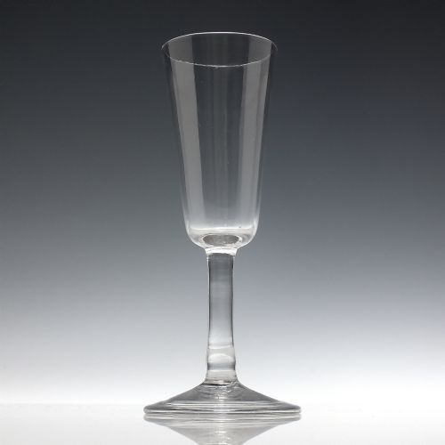 georgian plain stem ale glass c1740 - CATEGORY: ANTIQUE GLASS - DATED 1750
