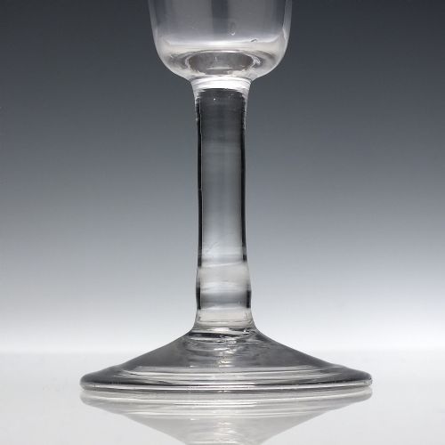 GEORGIAN PLAIN STEM ALE GLASS C1740 - ADDITIONAL PHOTO 1