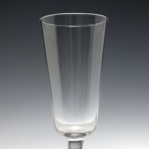 GEORGIAN PLAIN STEM ALE GLASS C1740 - ADDITIONAL PHOTO 2