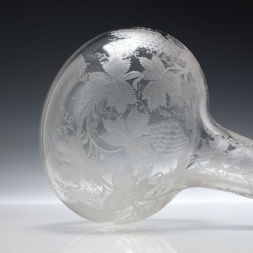 VICTORIAN ENGRAVED DECANTER C1880 - ADDITIONAL PHOTO 2