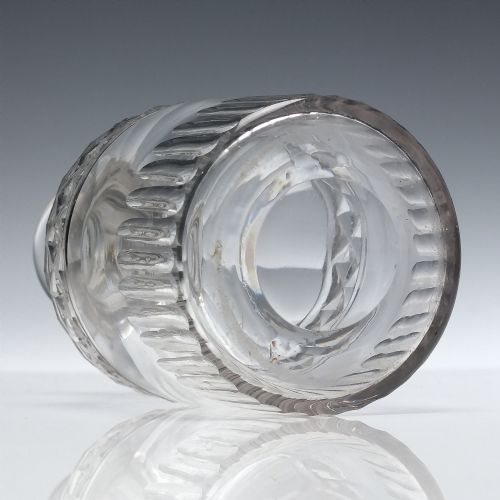 PAIR 19TH CENTURY GLASS SPIRIT DECANTERS C1830 - ADDITIONAL PHOTO 5