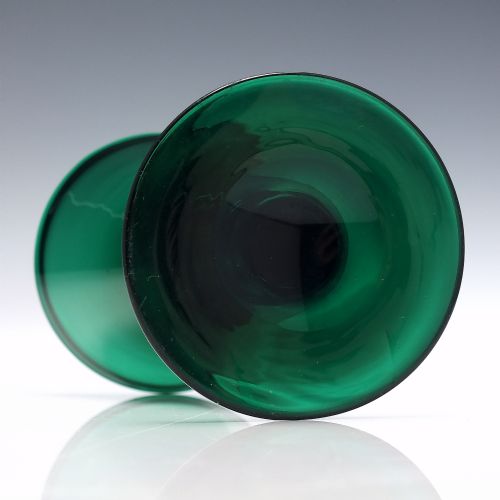 SIX GEORGIAN REGENCY BRISTOL GREEN WINE GLASS C1820 - ADDITIONAL PHOTO 5