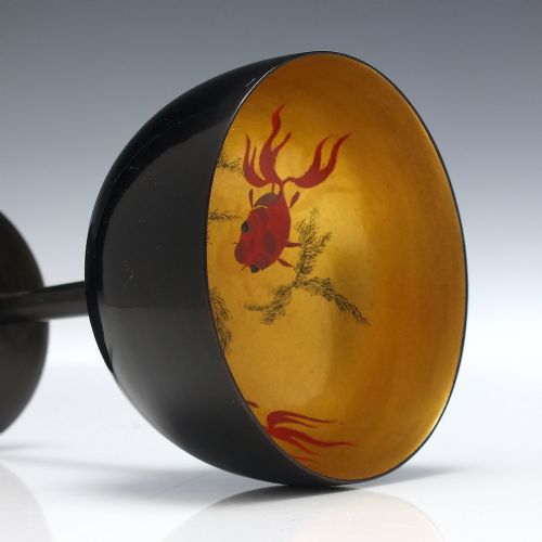 SIX CHINESE LACQUER COCKTAIL OR CHAMPAGNE C1920 - ADDITIONAL PHOTO 5