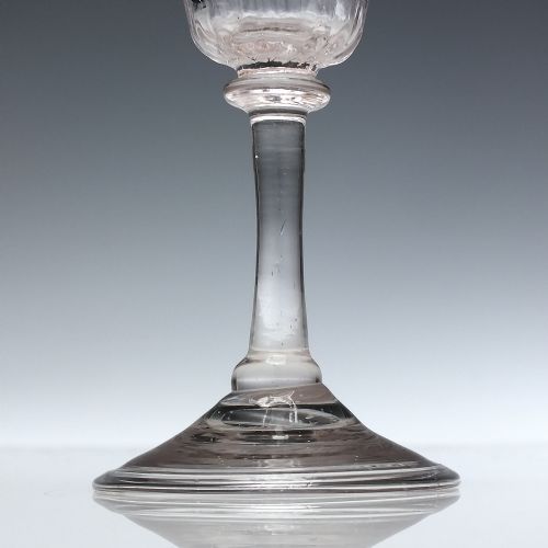 GEORGIAN LIEGE BALUSTROID WINE GLASS C1725 - ADDITIONAL PHOTO 2
