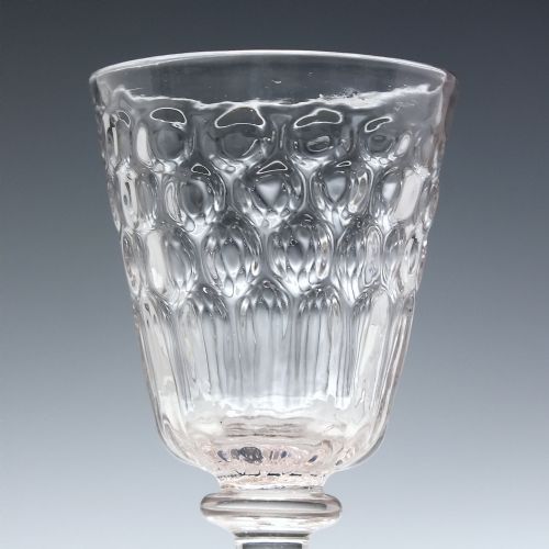 GEORGIAN LIEGE BALUSTROID WINE GLASS C1725 - ADDITIONAL PHOTO 3