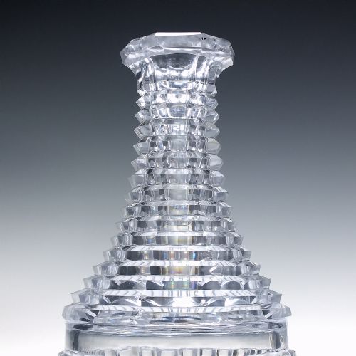 RARE REGENCY PRISM CUT GLASS SPIRIT DECANTER C1830 - ADDITIONAL PHOTO 2