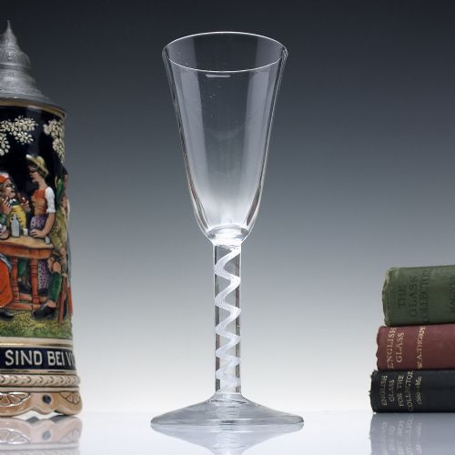18th century georgian air twist ale glass c1750 - CATEGORY: ANTIQUE GLASS - DATED 1750