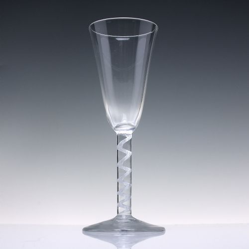 18TH CENTURY GEORGIAN AIR TWIST ALE GLASS C1750 - ADDITIONAL PHOTO 1