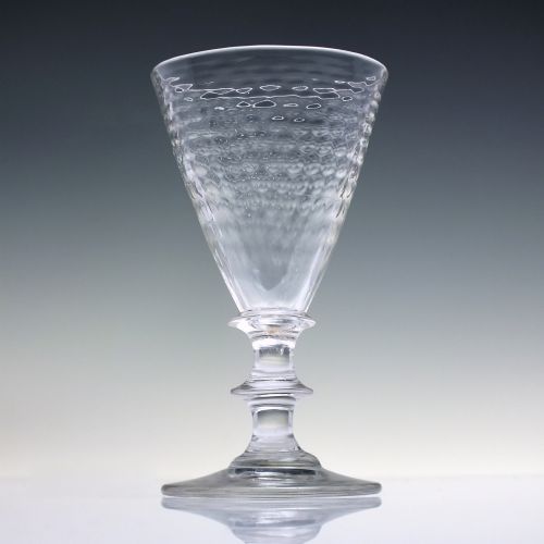 RARE EARLY 19TH CENTURY WINE GLASS C1810 - ADDITIONAL PHOTO 1