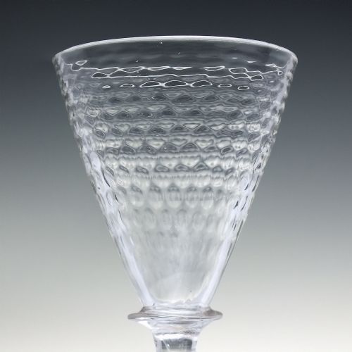RARE EARLY 19TH CENTURY WINE GLASS C1810 - ADDITIONAL PHOTO 3