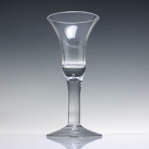 GEORGIAN PLAIN STEM WINE GLASS C1750 - ADDITIONAL PHOTO 1
