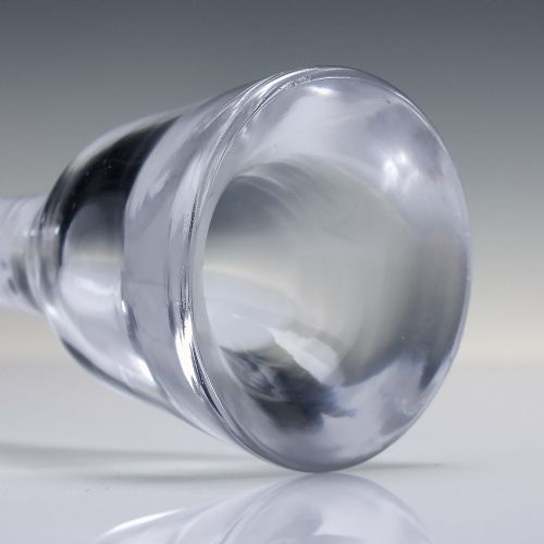 RARE 18TH CENTURY OPAQUE TWIST TOASTMASTER GLASS ON DOMMED FOOT C1760 - ADDITIONAL PHOTO 1