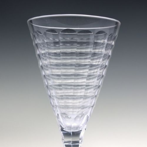 UNUSUAL GEORGIAN STEP CUT PORT WINE GLASS C17951800 - ADDITIONAL PHOTO 3