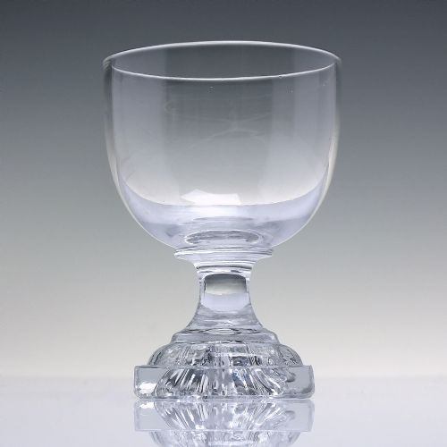 GEORGIAN WINE GLASS RUMMER WITH LEMON SQUEEZER FOOT C1800 - ADDITIONAL PHOTO 2
