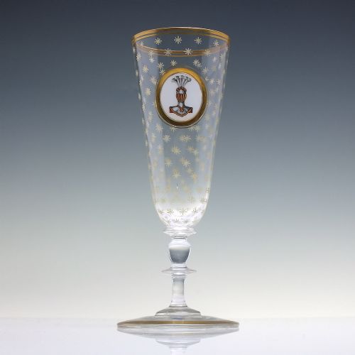 VICTORIAN GILDED ENAMELLED ALE GLASS C1880 - ADDITIONAL PHOTO 1