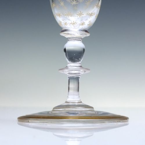 VICTORIAN GILDED ENAMELLED ALE GLASS C1880 - ADDITIONAL PHOTO 2