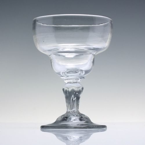 18TH CENTURY CHAMPAGNE PEDESTAL STEM GLASS C1750 - ADDITIONAL PHOTO 1