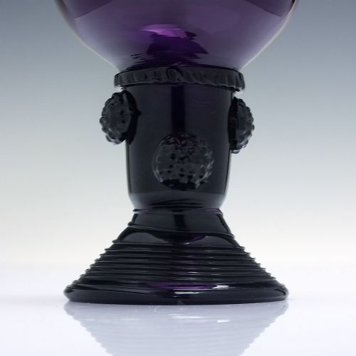 19TH CENTURY AMETHYST WINE GLASS C1830 - ADDITIONAL PHOTO 2