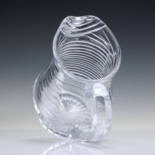 GEORGIAN PRISM CUT GLASS WATER JUG C1850 - ADDITIONAL PHOTO 2