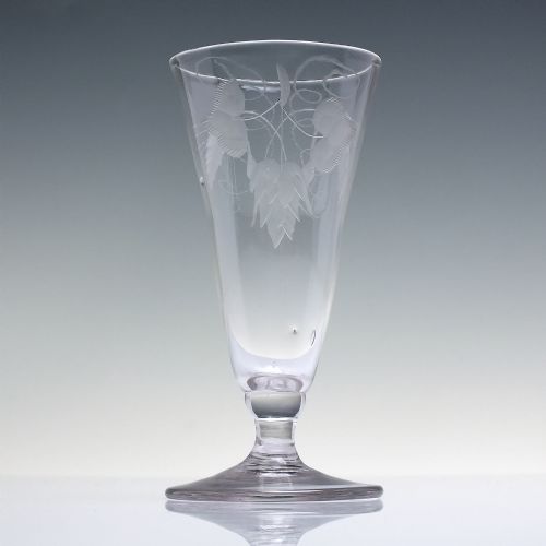 18TH CENTURY ENGRAVED ALE GLASS C1780 - ADDITIONAL PHOTO 1
