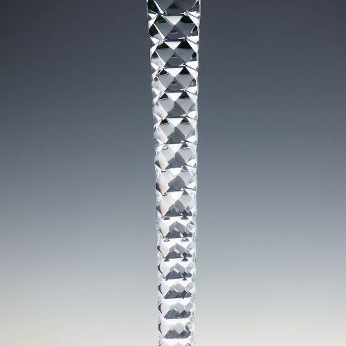 VAL ST LAMBERT BRILLIANT CUT CRYSTAL GREEN HOCK WINE GLASS C1940 - ADDITIONAL PHOTO 2