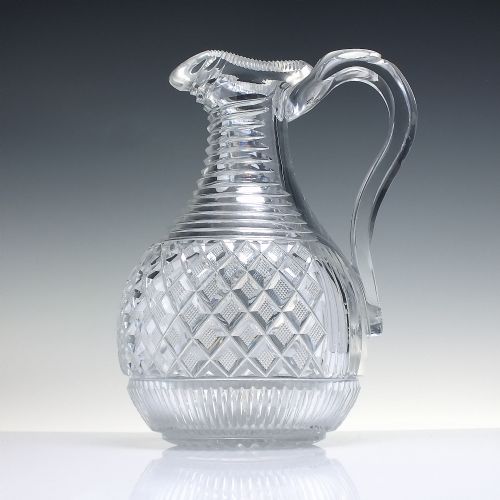georgian glass claret or water jug c182530 - CATEGORY: ANTIQUE GLASS - DATED 1800