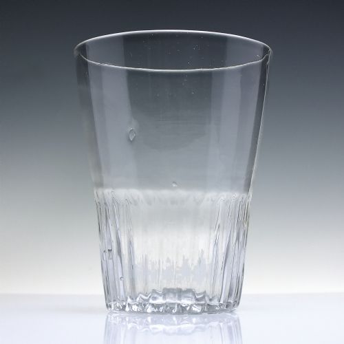 19TH CENTURY RIB MOULDED PINT TUMBLER C1840 - ADDITIONAL PHOTO 1
