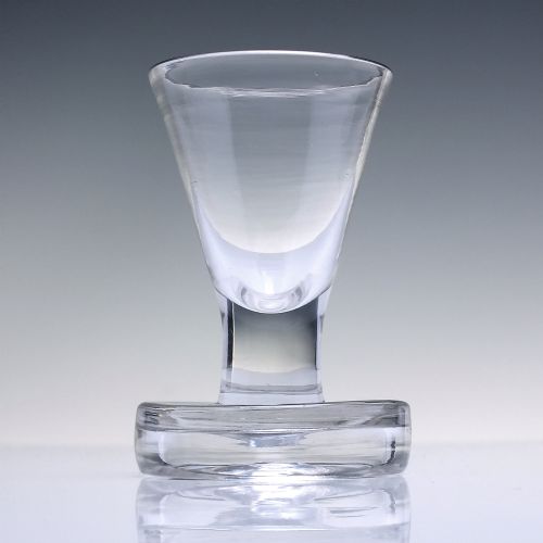 GEORGIAN FLANGED FOOT FIRING GLASS C1780 - ADDITIONAL PHOTO 1