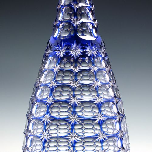 PAIR STEVENS WILLIAMS TRI COLOUR GLASS DECANTERS BY FREDRICK CARDER C1890 - ADDITIONAL PHOTO 6
