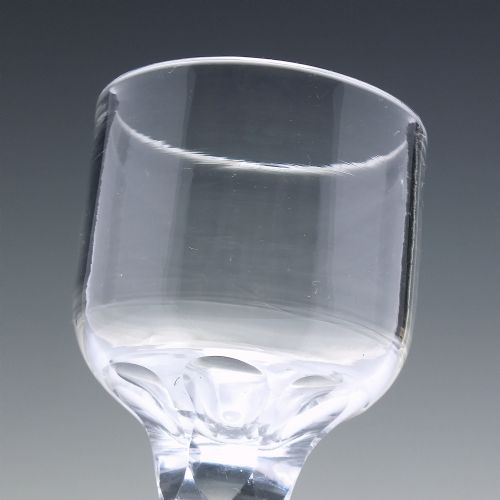 GEORGIAN FACET CUT WINE GLASS C1780 - ADDITIONAL PHOTO 2