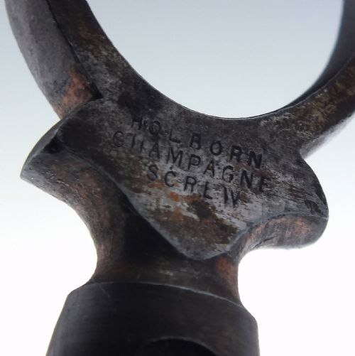 ANTIQUE 19TH CENTURY HOLBORN SIGNET CHAMPAGNE CORKSCREW C1877 - ADDITIONAL PHOTO 2