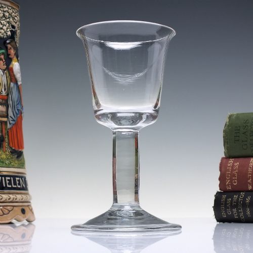 18th century bucket bowl wine glass c1740 - CATEGORY: ANTIQUE GLASS - DATED GEORGIAN