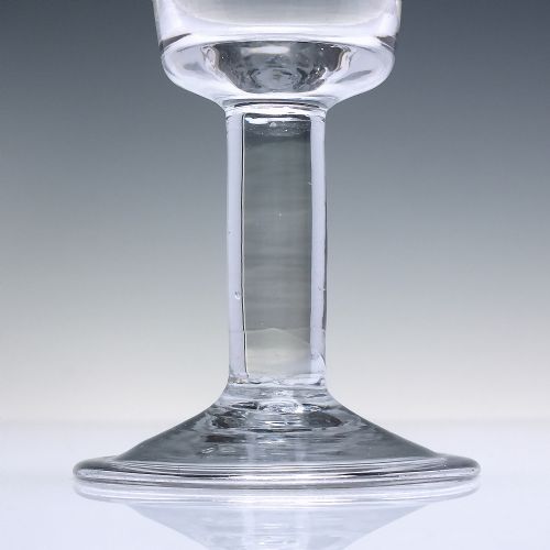 18TH CENTURY BUCKET BOWL WINE GLASS C1740 - ADDITIONAL PHOTO 2