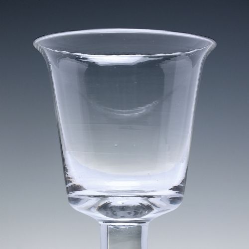 18TH CENTURY BUCKET BOWL WINE GLASS C1740 - ADDITIONAL PHOTO 3