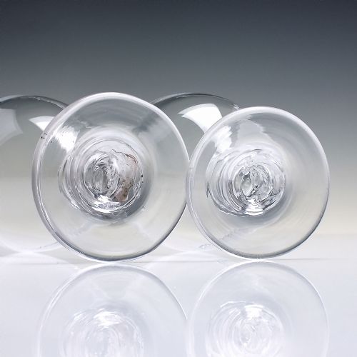 PAIR 19TH CENTURY GLASS RUMMERS C1820 - ADDITIONAL PHOTO 4
