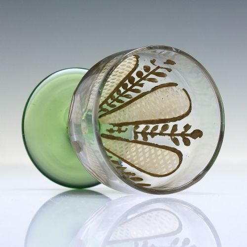 FIVE ART NOUVEAU ENAMELLED SHOT GLASSES C1920 - ADDITIONAL PHOTO 2
