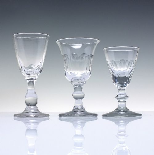 SIX ASSORTED GEORGIAN AND VICTORIAN GIN PORT WINE GLASSES C182050 - ADDITIONAL PHOTO 1