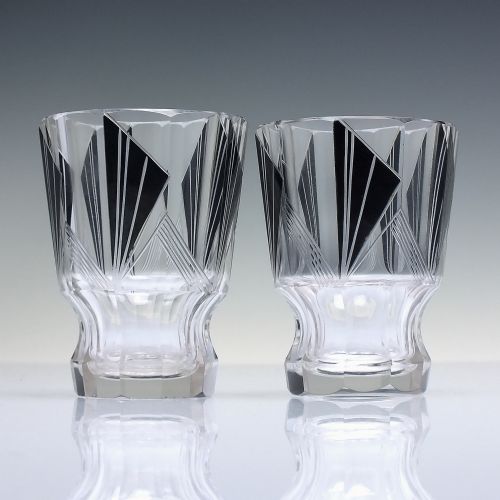 ART DECO CARL PALDA GLASS DECANTER GLASSES C1930 - ADDITIONAL PHOTO 5